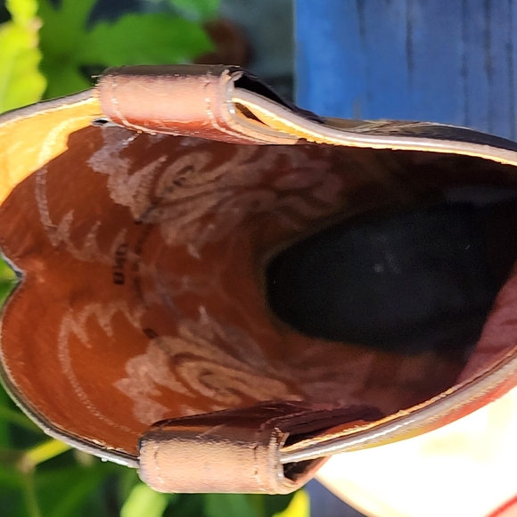 Women's Double H Western Cowgirl boots leather boots size 8.5 cowboy boots - Picture 6 of 15